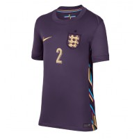 England Kyle Walker #2 Replica Away Shirt Ladies Euro 2024 Short Sleeve